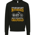 Being a Grandad Biker Motorcycle Motorbike Mens Sweatshirt Jumper Black