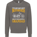 Being a Grandad Biker Motorcycle Motorbike Mens Sweatshirt Jumper Charcoal