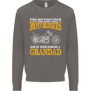 Being a Grandad Biker Motorcycle Motorbike Mens Sweatshirt Jumper Charcoal