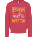 Being a Grandad Biker Motorcycle Motorbike Mens Sweatshirt Jumper Heliconia