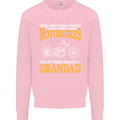 Being a Grandad Biker Motorcycle Motorbike Mens Sweatshirt Jumper Light Pink