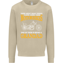 Being a Grandad Biker Motorcycle Motorbike Mens Sweatshirt Jumper Sand