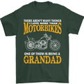 Being a Grandad Biker Motorcycle Motorbike Mens T-Shirt Cotton Gildan Forest Green