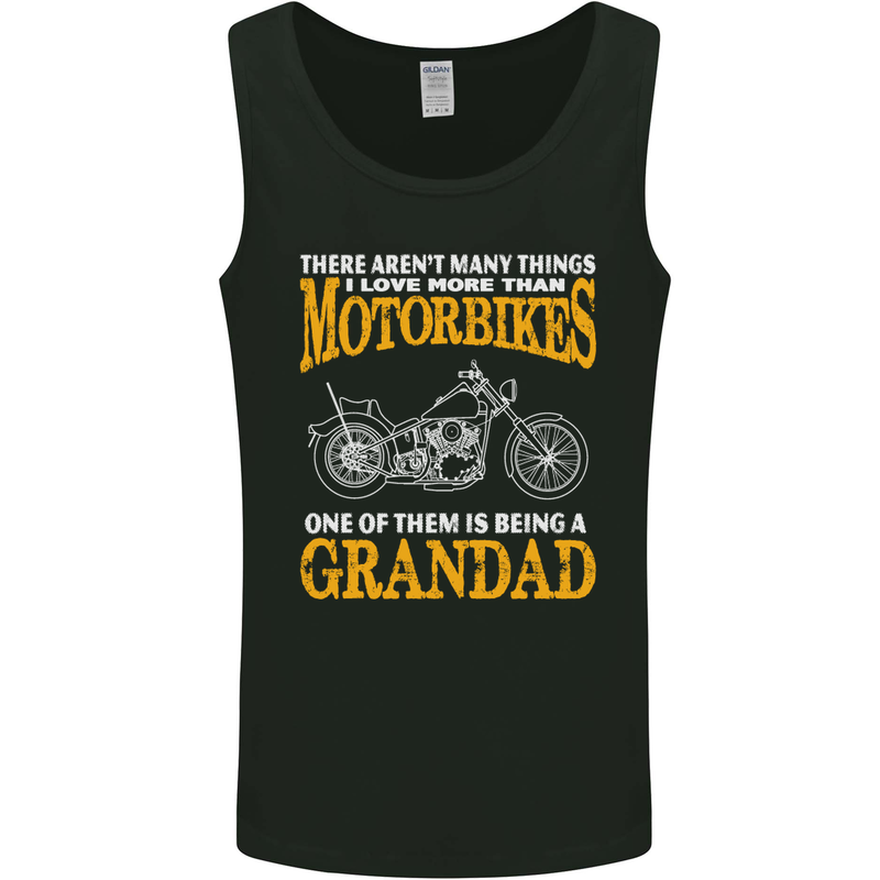 Being a Grandad Biker Motorcycle Motorbike Mens Vest Tank Top Black