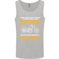 Being a Grandad Biker Motorcycle Motorbike Mens Vest Tank Top Sports Grey