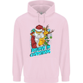 Believe in Christmas Funny Santa Xmas Childrens Kids Hoodie Light Pink