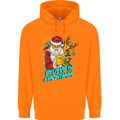 Believe in Christmas Funny Santa Xmas Childrens Kids Hoodie Orange
