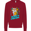 Believe in Christmas Funny Santa Xmas Kids Sweatshirt Jumper Red