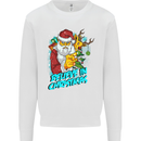 Believe in Christmas Funny Santa Xmas Kids Sweatshirt Jumper White