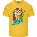 Believe in Christmas Funny Santa Xmas Kids T-Shirt Childrens Yellow