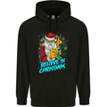 Believe in Christmas Funny Santa Xmas Mens 80% Cotton Hoodie Black