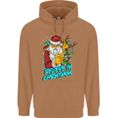 Believe in Christmas Funny Santa Xmas Mens 80% Cotton Hoodie Caramel Latte