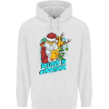 Believe in Christmas Funny Santa Xmas Mens 80% Cotton Hoodie White