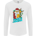 Believe in Christmas Funny Santa Xmas Mens Long Sleeve T-Shirt White