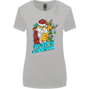 Believe in Christmas Funny Santa Xmas Womens Wider Cut T-Shirt Sports Grey