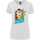Believe in Christmas Funny Santa Xmas Womens Wider Cut T-Shirt White