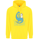 Believe in Dragons Unicorns Aliens Funny Childrens Kids Hoodie Yellow