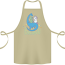 Believe in Dragons Unicorns Aliens Funny Cotton Apron 100% Organic Khaki