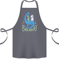 Believe in Dragons Unicorns Aliens Funny Cotton Apron 100% Organic Steel