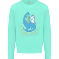 Believe in Dragons Unicorns Aliens Funny Kids Sweatshirt Jumper Peppermint