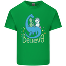 Believe in Dragons Unicorns Aliens Funny Kids T-Shirt Childrens Irish Green