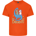 Believe in Dragons Unicorns Aliens Funny Kids T-Shirt Childrens Orange