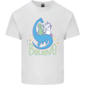 Believe in Dragons Unicorns Aliens Funny Kids T-Shirt Childrens White