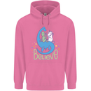 Believe in Dragons Unicorns Aliens Funny Mens 80% Cotton Hoodie Azelea