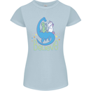 Believe in Dragons Unicorns Aliens Funny Womens Petite Cut T-Shirt Light Blue