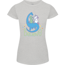 Believe in Dragons Unicorns Aliens Funny Womens Petite Cut T-Shirt Sports Grey