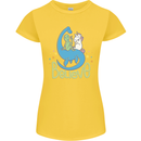 Believe in Dragons Unicorns Aliens Funny Womens Petite Cut T-Shirt Yellow