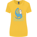 Believe in Dragons Unicorns Aliens Funny Womens Wider Cut T-Shirt Yellow