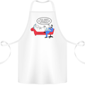 Believe in Yourself Funny Unicorn Cotton Apron 100% Organic White