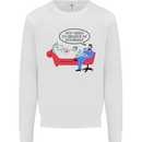 Believe in Yourself Funny Unicorn Kids Sweatshirt Jumper White