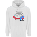 Believe in Yourself Funny Unicorn Mens Hoodie White