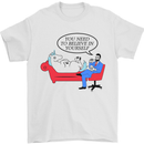 Believe in Yourself Funny Unicorn Mens T-Shirt Cotton Gildan White