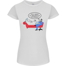 Believe in Yourself Funny Unicorn Womens Petite Cut T-Shirt White