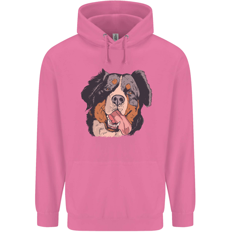 Bernese Mountain Dog Childrens Kids Hoodie Azalea