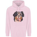 Bernese Mountain Dog Childrens Kids Hoodie Light Pink