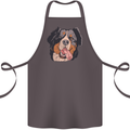 Bernese Mountain Dog Cotton Apron 100% Organic Dark Grey