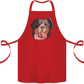 Bernese Mountain Dog Cotton Apron 100% Organic Red