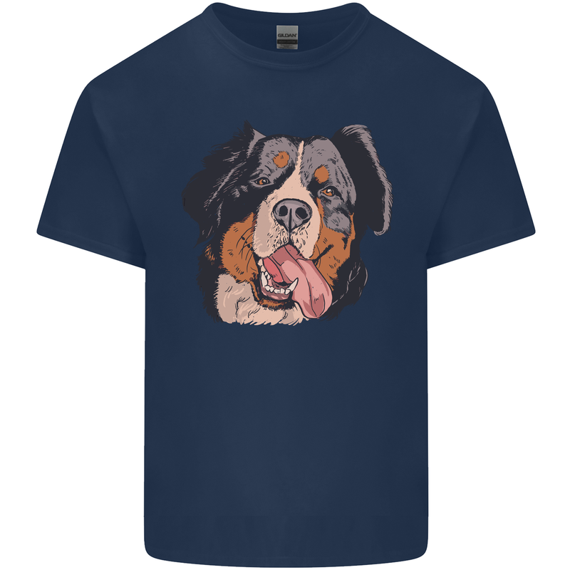 Bernese Mountain Dog Kids T-Shirt Childrens Navy Blue
