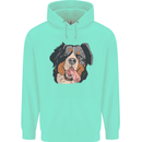 Bernese Mountain Dog Mens 80% Cotton Hoodie Peppermint