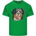 Bernese Mountain Dog Mens Cotton T-Shirt Tee Top Irish Green