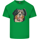 Bernese Mountain Dog Mens Cotton T-Shirt Tee Top Irish Green