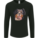 Bernese Mountain Dog Mens Long Sleeve T-Shirt Black