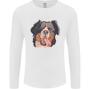 Bernese Mountain Dog Mens Long Sleeve T-Shirt White