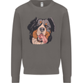 Bernese Mountain Dog Mens Sweatshirt Jumper Charcoal