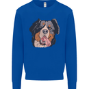 Bernese Mountain Dog Mens Sweatshirt Jumper Royal Blue