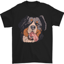 Bernese Mountain Dog Mens T-Shirt Cotton Gildan Black